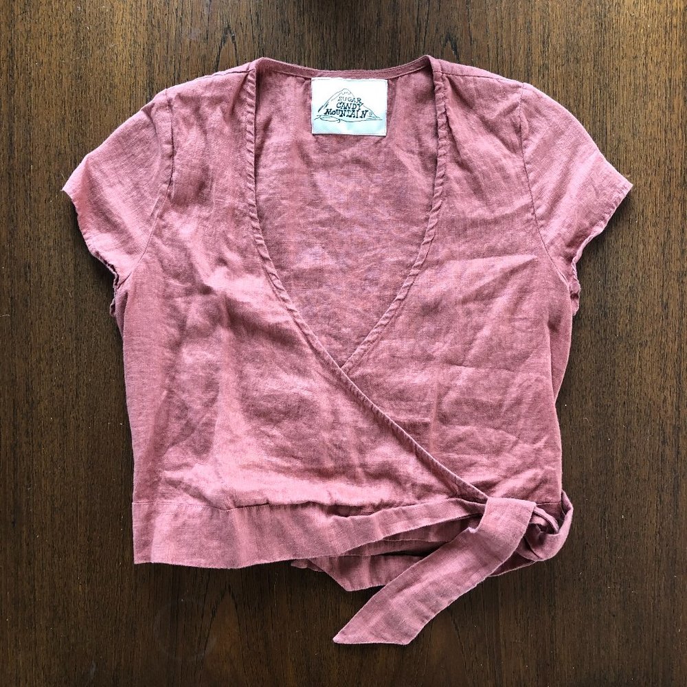 Terra Cotta Sienna Wrap Top by Sugar Candy Mountain
